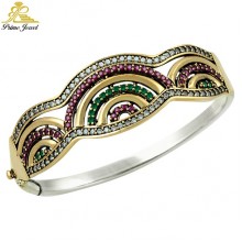 Gümüş Otantik Taşlı Biezik /Bileklik